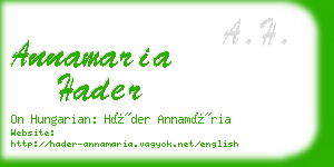 annamaria hader business card